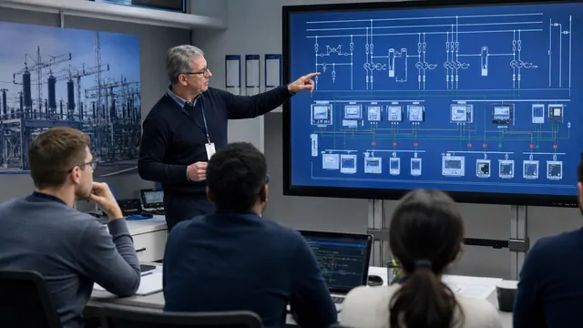Professional power engineering training visual